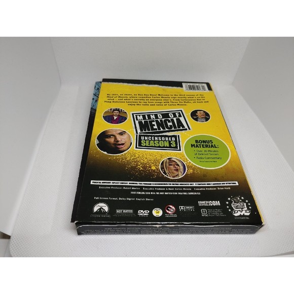 Mind of Mencia - Uncensored Season 3 (DVD, 2007, 2-Disc Set, Checkpoint) - Picture 2 of 10